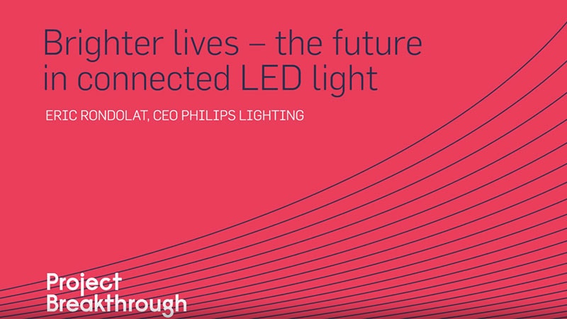 Eric Rondolat, CEO van Philips Lighting