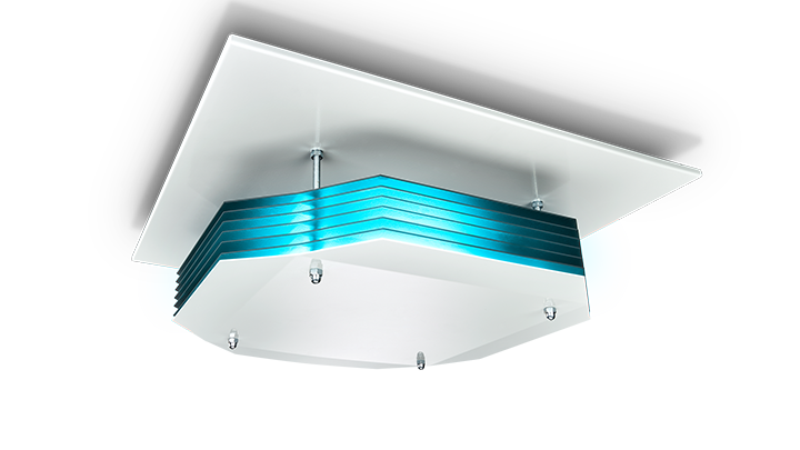 UV-C luchtdesinfectiesysteem (plafondmontage)
