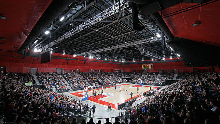 LED-stadionverlichting die niet knippert