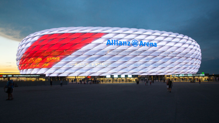 Speciale Philips LED-verlichting van de Allianz Arena voor de Audi Cup - Sportverlichting
