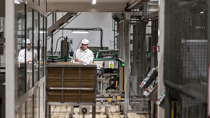 Hero fabrieksverlichting voor de voedingsmiddelenindustrie