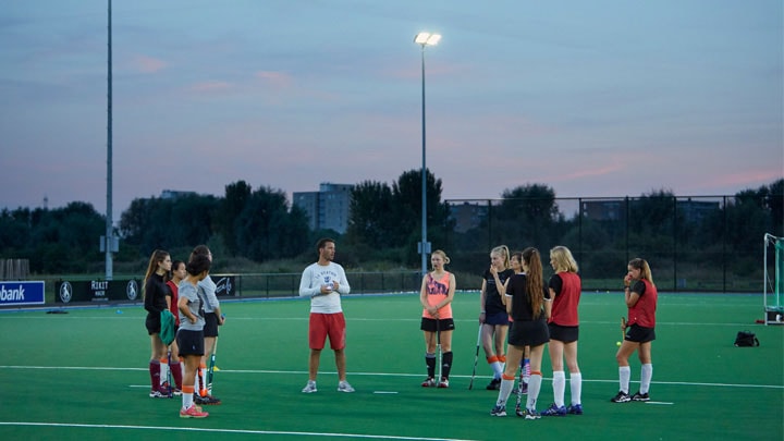 Standaard lichtplan hockeyveldverlichting
