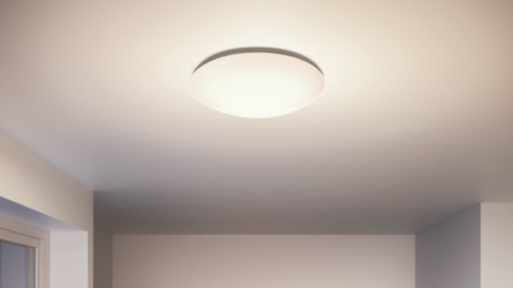 Plafondlamp in een hal