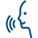 pictogram van handsfree hulp