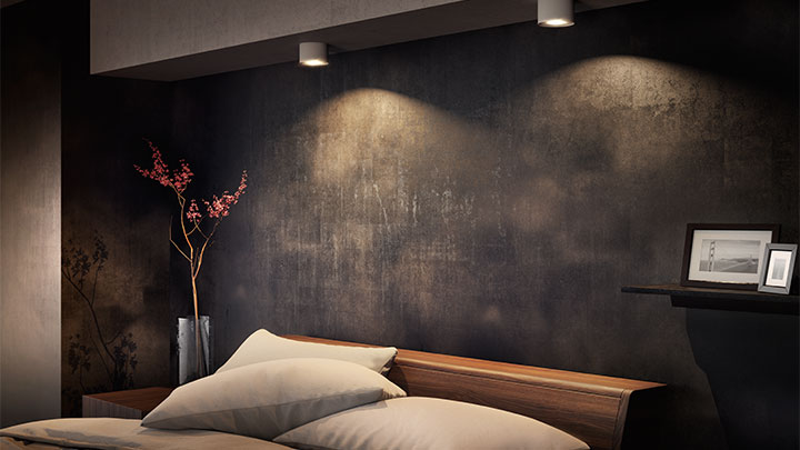 spots voor slaap- en woonkamer